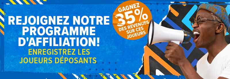 Travaillez avec Guinée Games en tant qu'affilié