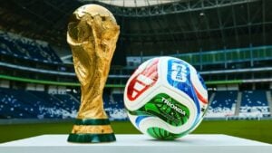 FIFA World Cup trophy + trionda official ball